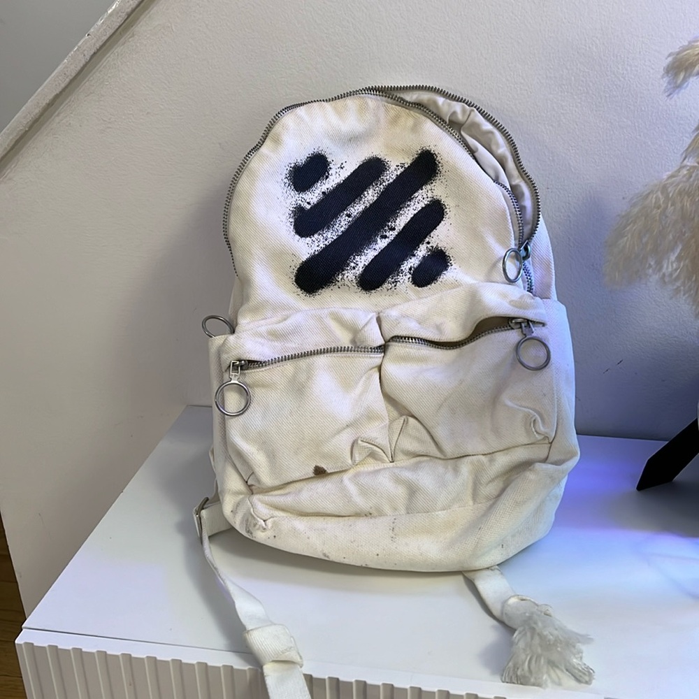 Off-white diagonal spray backpack